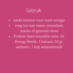 gebruik energy bomb
